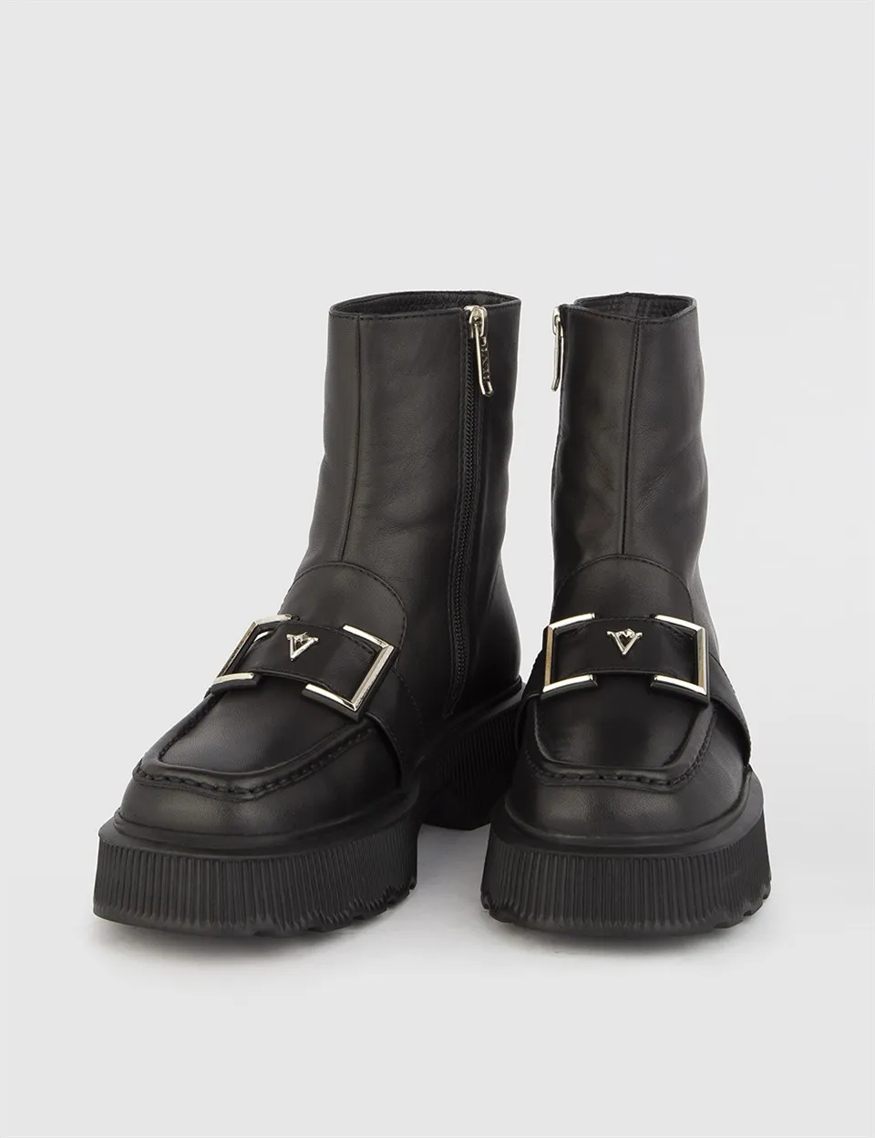 

ILVi-Genuine Leather Handmade Romilda Black Leather Women's Boot Women Shoes 2021 Fall/Winter