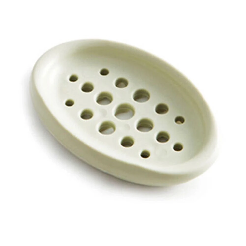 

Portable Silicone Flexible Soap Dish Storage Holder Bathroom Soap Plate Tray Drain Box For Kitchen Bathroom Accessories