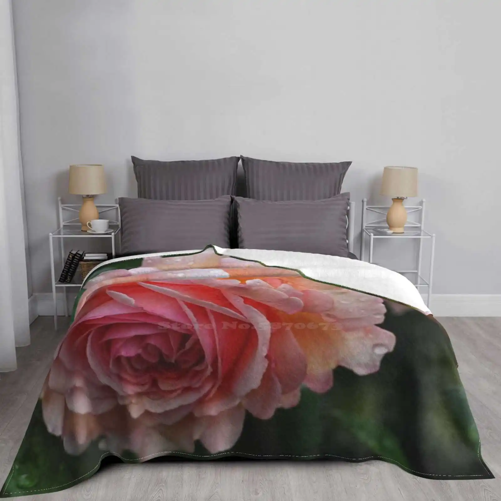 English Rose-A Shropshire Lad Креативный дизайн Удобное теплое фланелевое одеяло Roses Englische Rosen