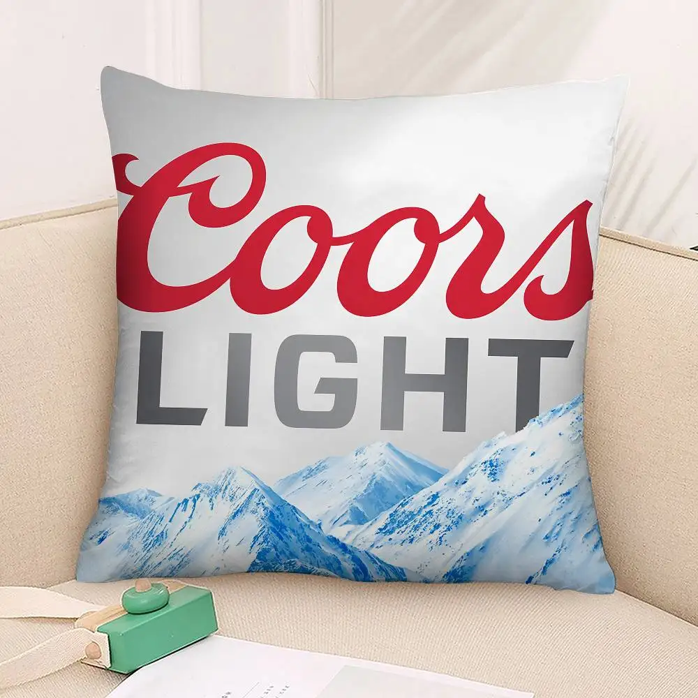 Фото Наволочка с пивом C-Coors, плюшевая ткань, мягкая наволочка, двухсторонняя наволочка с принтом, подарки для дома №4