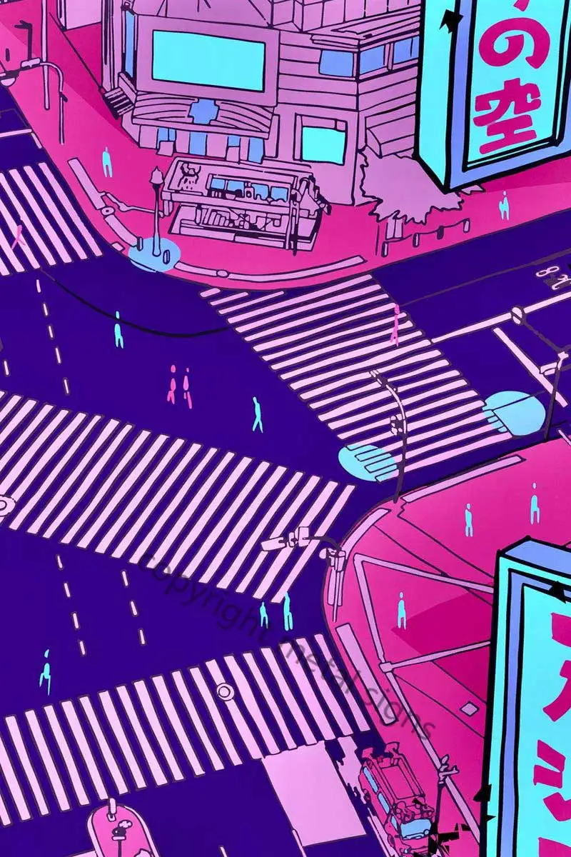 

Жестяная вывеска в японском уличном стиле Vaporwave 90s, жестяные пластины, Настенный декор, украшение для комнаты, ретро винтажная неоновая выве...
