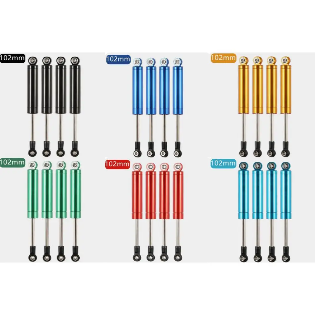 1/10 Гладкий Блестящий абсорбер из алюминиевого сплава для Axial SCX10 D90 TRX4 TF2 CC01 деталь