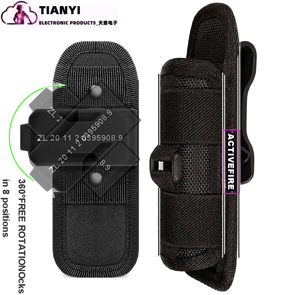 Набор тактических фонариков с вращением на 360 градусов чехол для фонарика