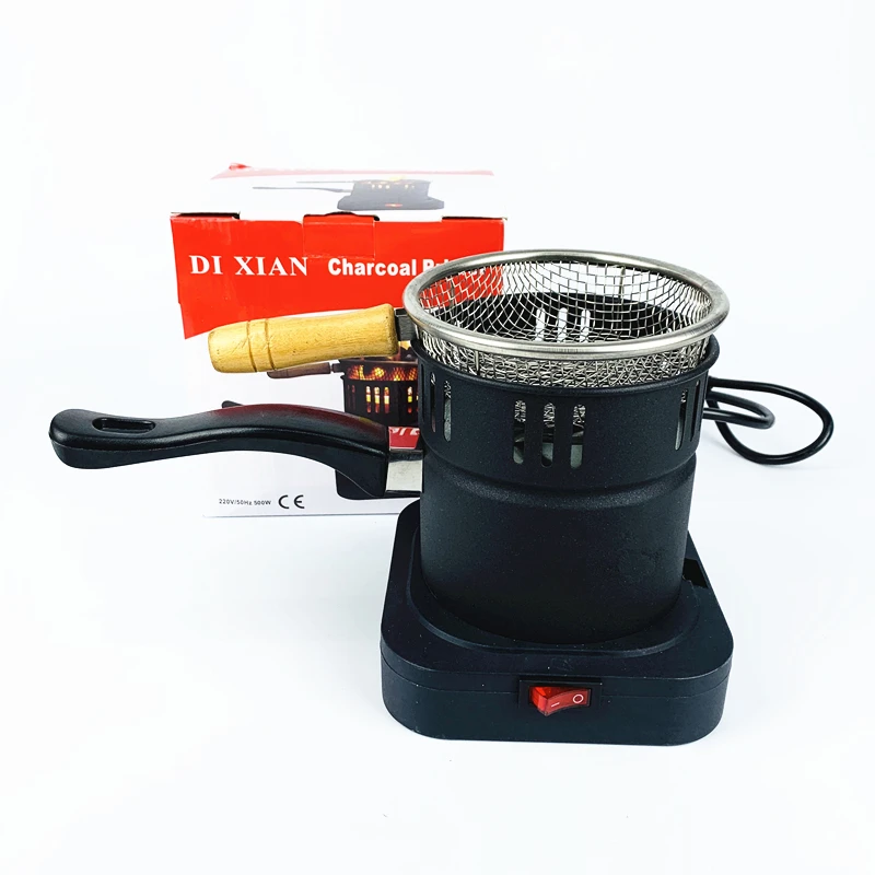 

220V Hot Sale Black Shisha Hookah Charcoal Stove Heater Coal Burner Hot Plate Chicha Narguile Accessories