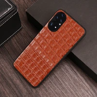 leather phone case for huawei honor 60 se 50 20 60 pro huawei p50 p40 p30 p20pro mate 40 30 rs cases crocodile back cover