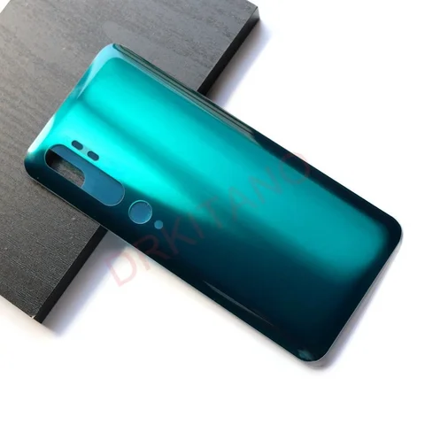 Прозрачная задняя крышка для Xiaomi Mi Note 10 Pro, Крышка батарейного отсека, Задняя стеклянная панель Note10, Сменный Чехол для задней панели
