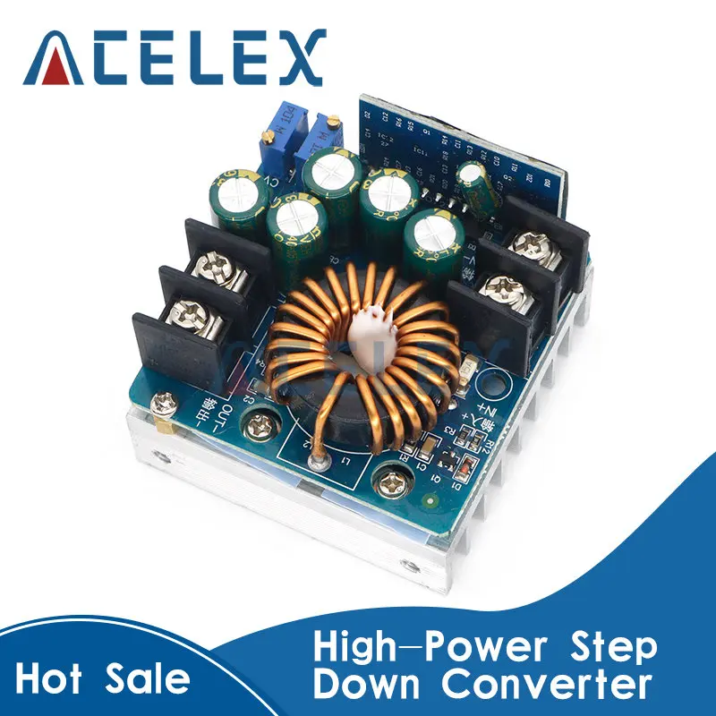 

DC-DC 400W High-power Step Down Buck Converter DC 10V-60V Constant Voltage Constant Current Adjustable Power Supply Module