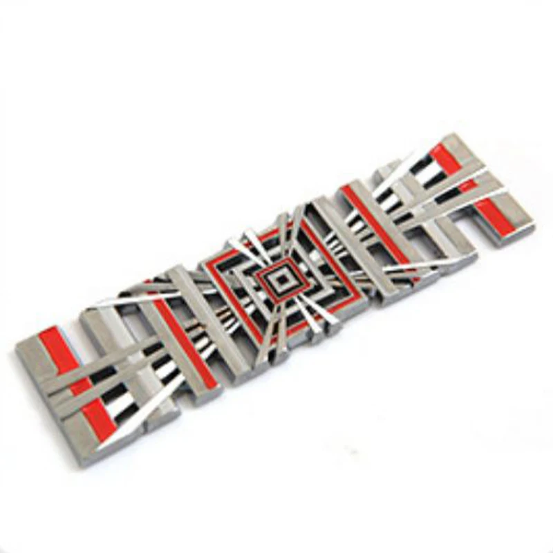 Для Tesla Model 3 S X Y 2017-2021 2022 2023 Автомобильная наклейка с 3D-металлическим гербом в клетку на заднюю крышку