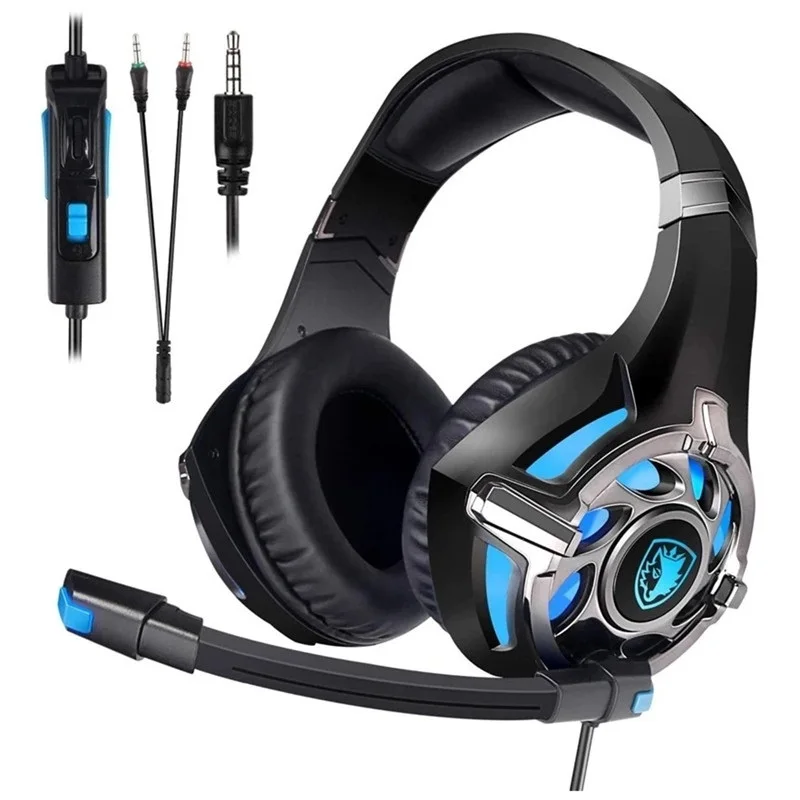 

Stereo Gaming Headset Noise Cancelling 3.5mm Over-Ear Headphones With Mic For PC PS4 PS5 Xbox One Laptop Mac Nintendo Games