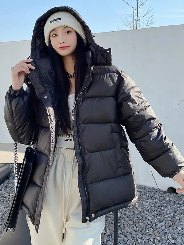 MEILLY DOLPHIN New 2023 Cotton Padded Hooded Parkas Down Winter Jacket Women Thick Warm Female Puffer Jacket Coat Outerwear