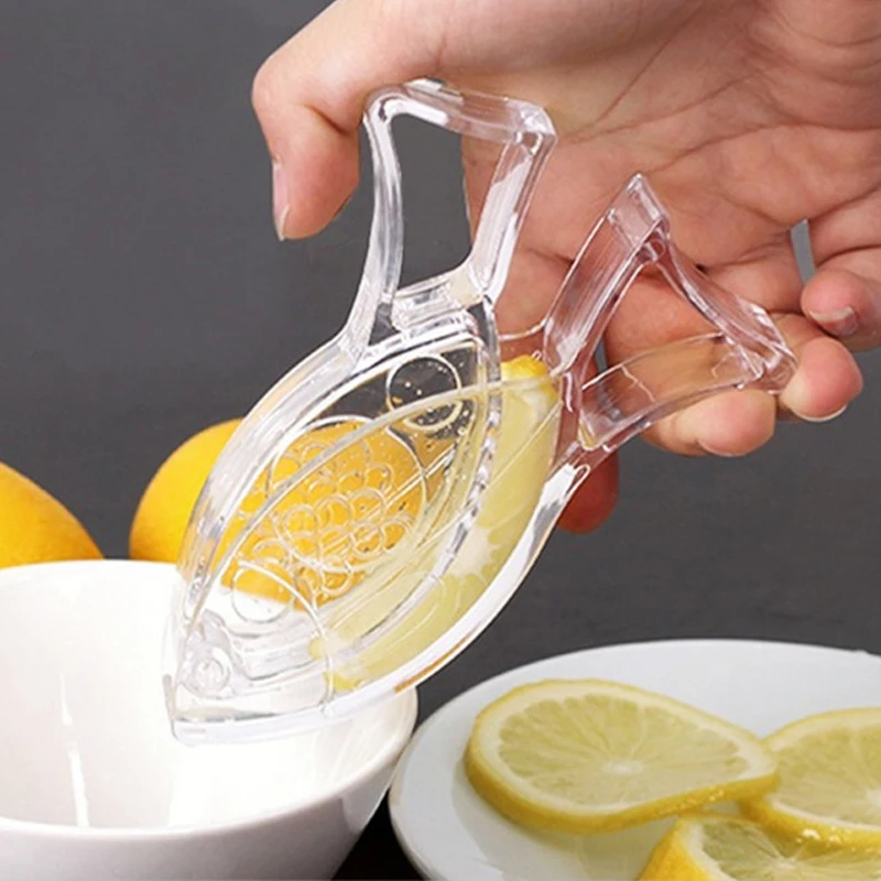

Acrylic Lemon Clip Manual Pressure Juice Hand Orange Squeezer Machine Boat Shape Squeeze Fruit Kitchen Bar Gadget Household Tool