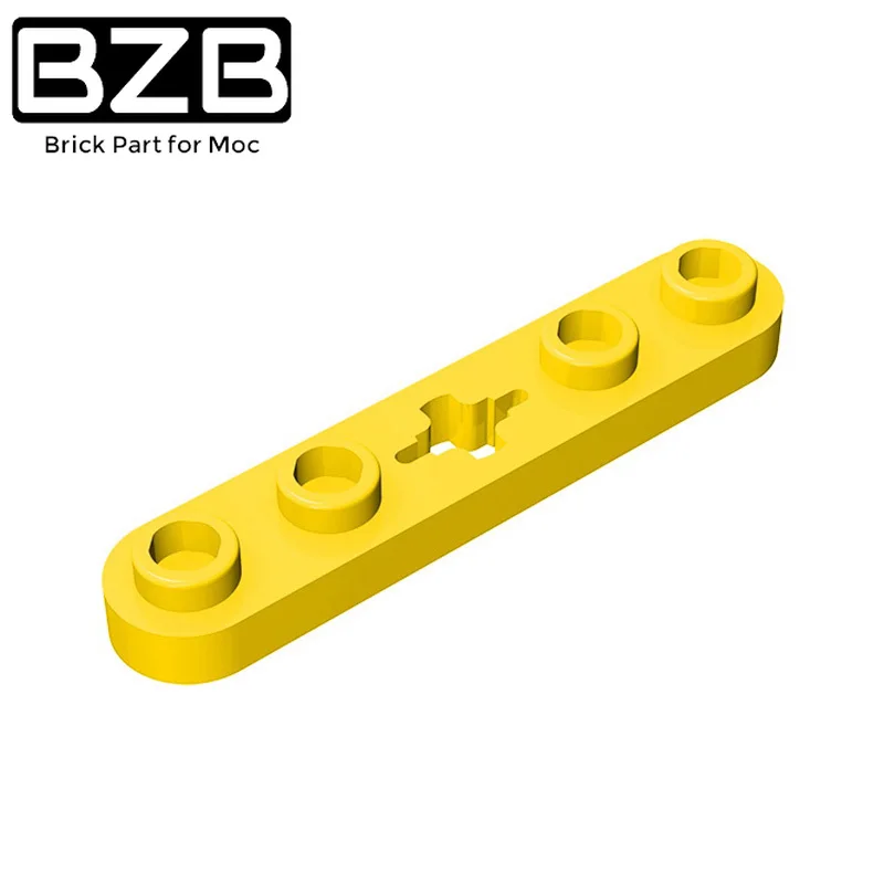 BZB 10 шт. MOC 32124 50029 высокотехнологичная пластина 1x5 с гладкими концами 4 шпильки и