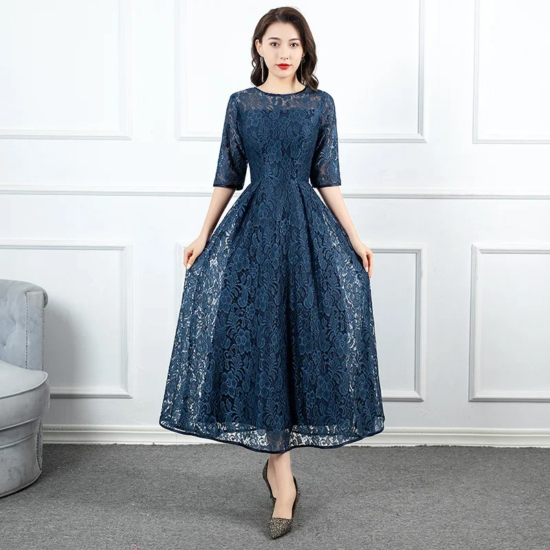 Вечернее платье для ежегодного собрания весенне-летнее женское тонкое длинное