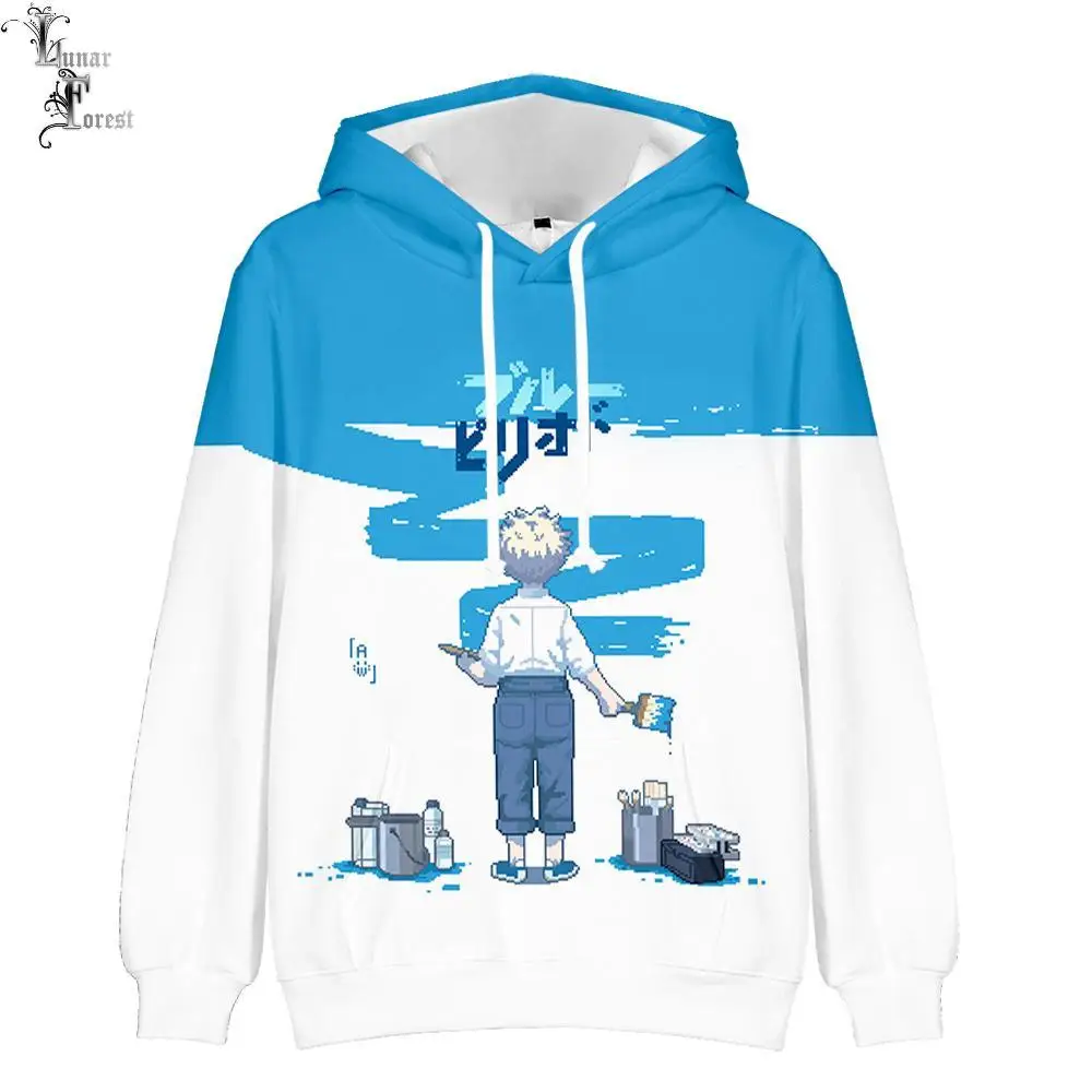 

COOL Blue Period 3D Printing Men/Women Autumn Japanese Anime Hoodies Sweatshirt Long Sleeves Pollover Anime Clothes Kids Tops