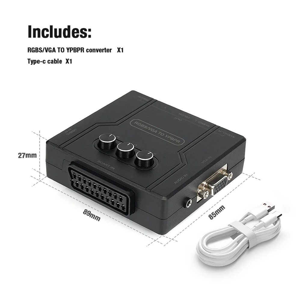 Игровая консоль RGBS VGA SCART TO YPBPR