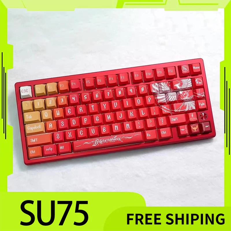 Everglide Su75 молодежная версия клавиатура с магнитной осью проводная настройка RGB Pbt