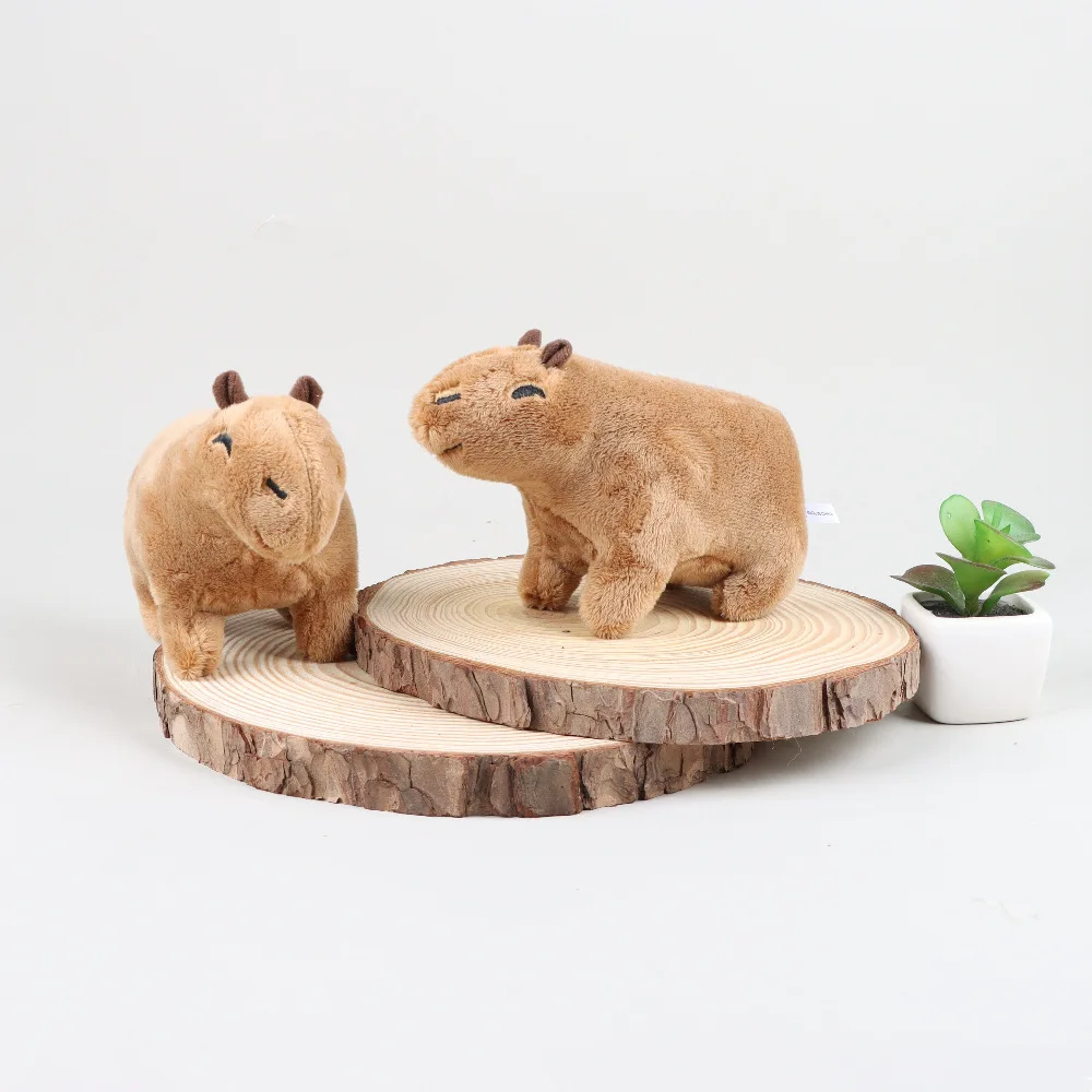 

Reallilfe Capybara Plush Toy Cute Brown Capybara Plush Doll Fluffy Stuffed Animals Boys Birthday Gift Kids Home Decor
