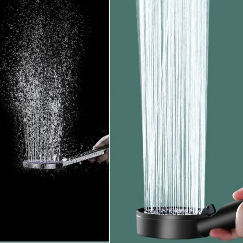 Household Five-Speed Supercharged Shower Head Suit Bath Bathroom Handheld Filter Lotus Seedpod Water Heater Strong Nozzle
