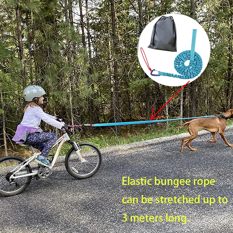 Cuerda de remolque para bicicleta, cuerda elástica de nailon para niños, correa de tracción para largas aventuras de ciclismo, arnés elástico para padres e hijos