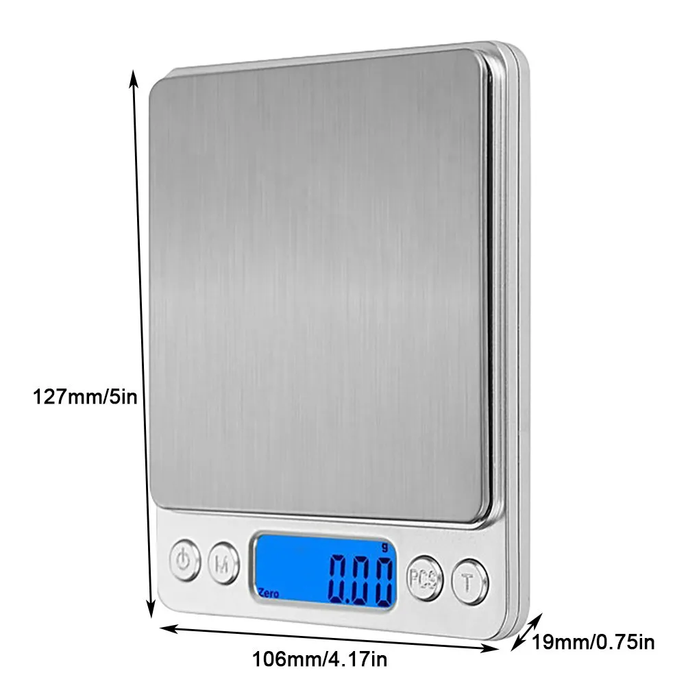 

0 01 0 1g Precision LCD Digital Scales 500g 1 2kg Mini Electronic Grams Weight Balance Scale for Tea Baking Weighing Scale