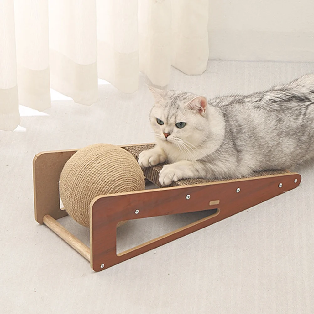 

Animal Scratchers Sisal Ball Cat Scratching Post Animals Toys Wear-resistant Board Tree