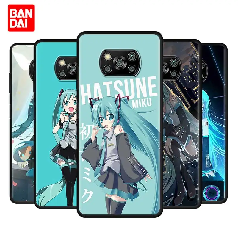 

Hatsune Miku Anime Case for Xiaomi Mi Poco X3 NFC M3 F3 Note 11 10s 10t 9t K40 Pro Plus Ultra Shell Funda Silicone Coque Cover