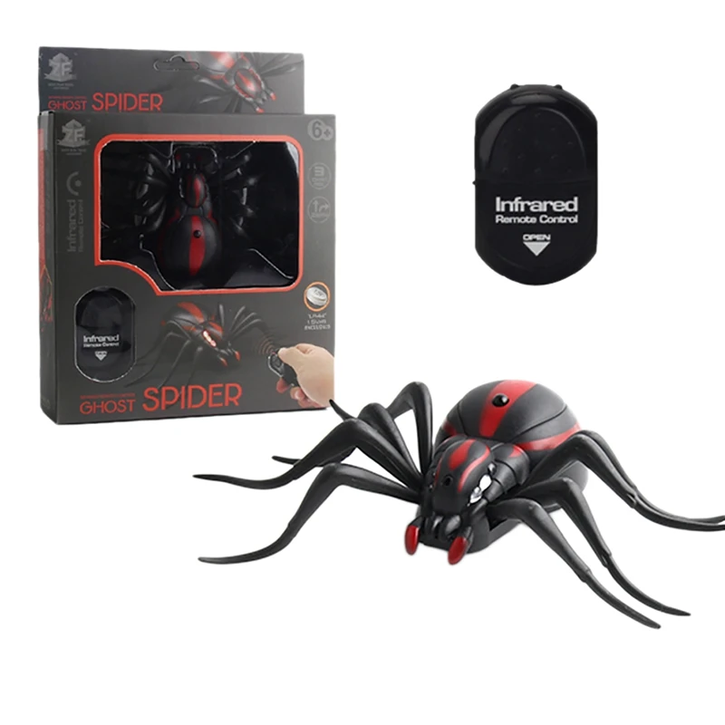 

Infrared Remote Control Simulation Big Fake Spider Remote Control Toy Prank Insect Joke Scary Prank Bug Party Toy