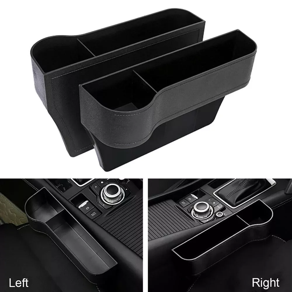

The New 1Pair Universal Auto Car Seat Crevice Plastic Storage Box Cup Phone Holder Organizer Reserved design Accessories