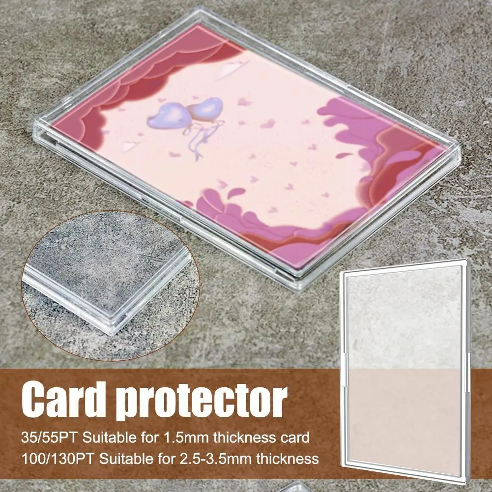 

Карта Tcg 35/130pt, акриловые магнитные держатели для карт, защитная коробка для карт, дисплей, хранилище Y0m2