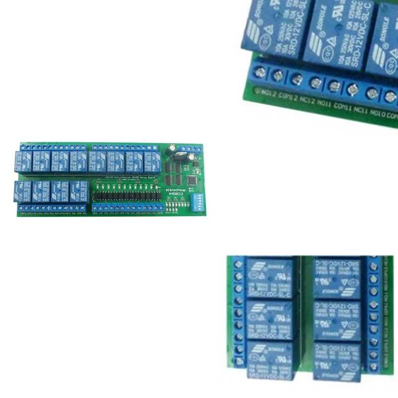 

Релейный модуль UART RS485 с цифровым входным выходом, 24 в, 12 каналов, Modbus RTU для плк, PTZ, управление светодиодным двигателем