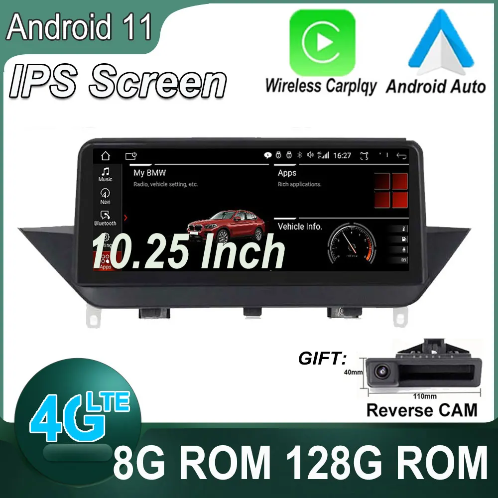 

IPS Screen Car Video GPS Navigation Radio Player Multimedia Stereo 10.25" Android 11 CIC iDrive System For BMW X1 E84 2009-2015