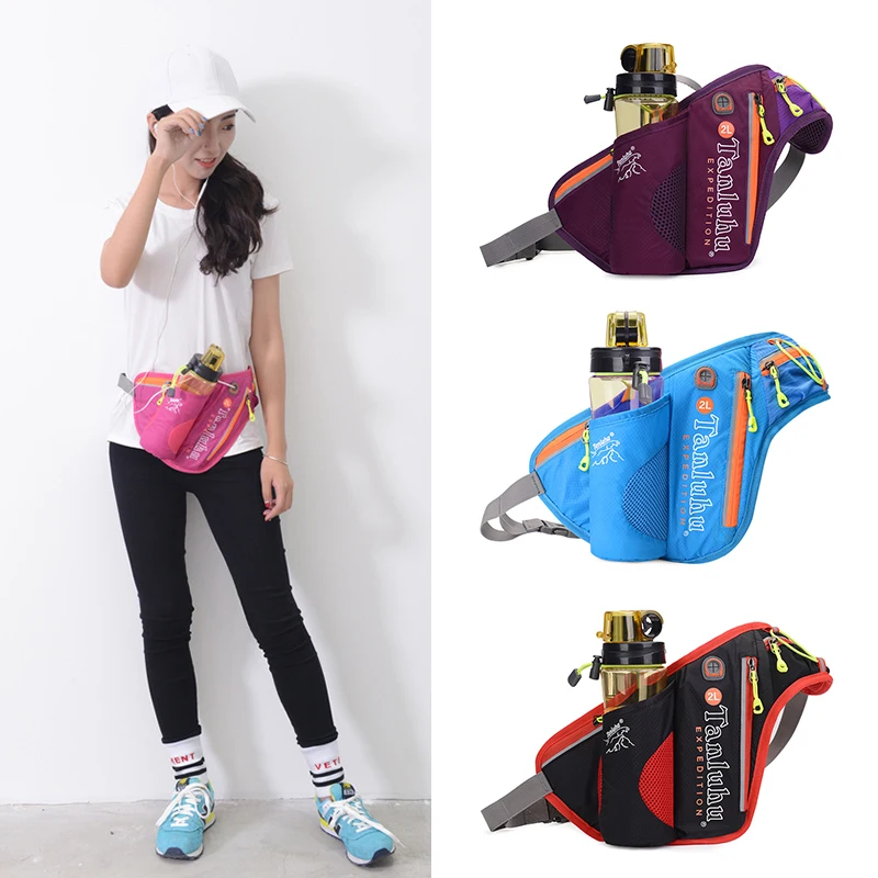 Women'S Running Bag Outdoor Fitness Gym Hip Hydration Trail Bicycle Belt Waist Fanny Pack Cross Bicycle Sports And Leisure Bag