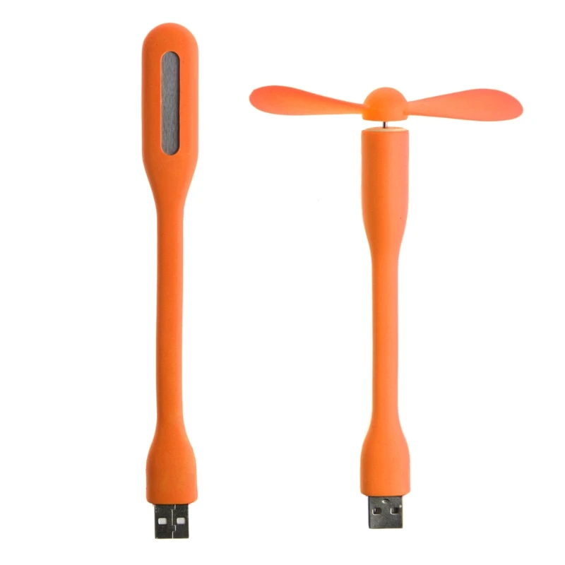 

USB-вентилятор, гибкий портативный мини-вентилятор, USB 5 В, со светодиодной подсветкой