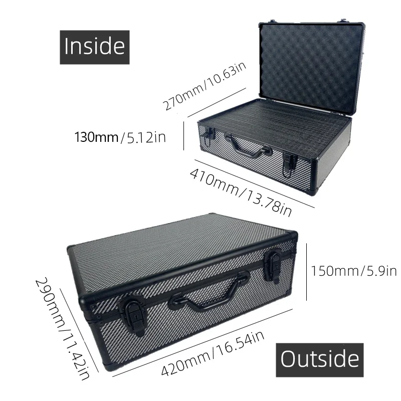 Жесткий алюминиевый чехол для инструментов