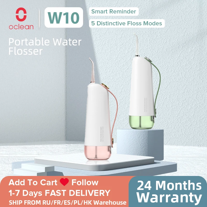 Oclean W10 Портативный Оральный Ирригатор Вода Джет Флоссер IPX7 Перезаряжаемые