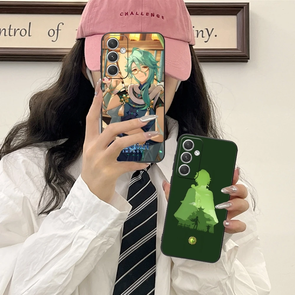 Чехол для мобильного телефона Genshin Impact Baizhu Samsung Galaxy S24 S23 S22 S21 S20 S10 S9 Plus FE Ultra Lite