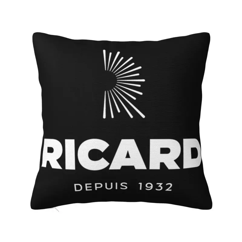 

Наволочка с логотипом Ricard 40x40 см, домашний декор, кавайная Подушка для стула, квадратная подушка, чехол