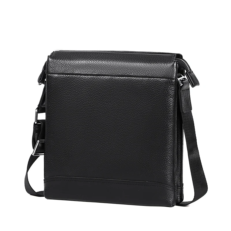 

Multiple Compartments Messenger Bag Men Genuine Leather Shoulder Bag for Men Leather Fashion Small Flap Male Crossbody Bags