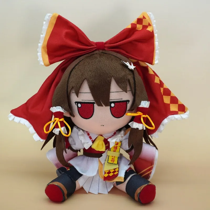 Фото Аниме-игра TouHou Project: Мягкая хлопковая кукла Хакурей Рейму (версия Макука Сай) для косплея, кавайная, с фумо-элементами. Игровые фигурки для переодевания в подарок №3