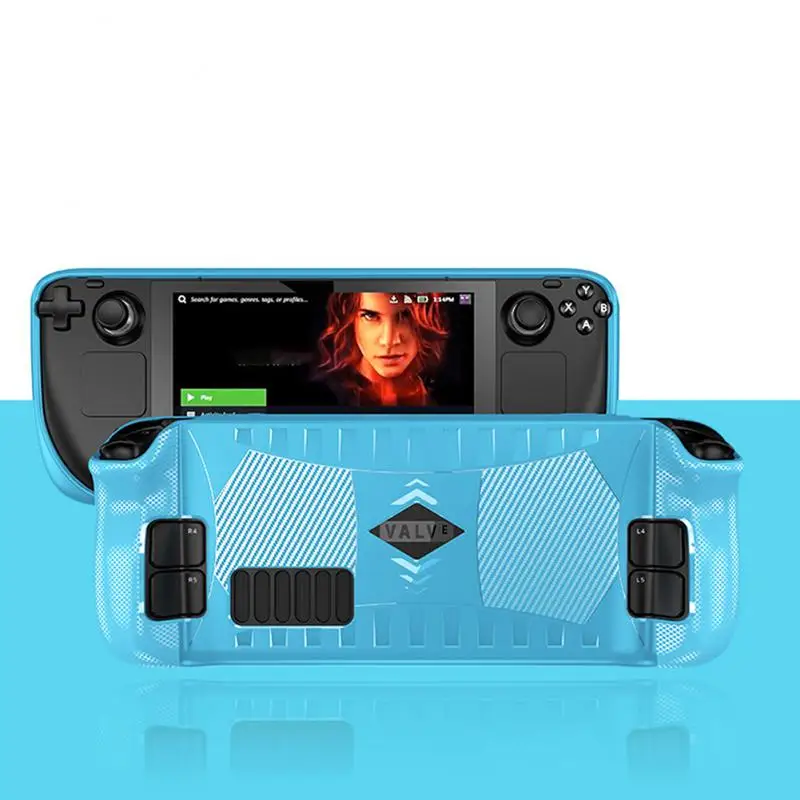 

Game Console Soft Shell Protective Case For Steam Deck Silicone Soft Cover Protector Shock-Absorption And Anti-Scratch