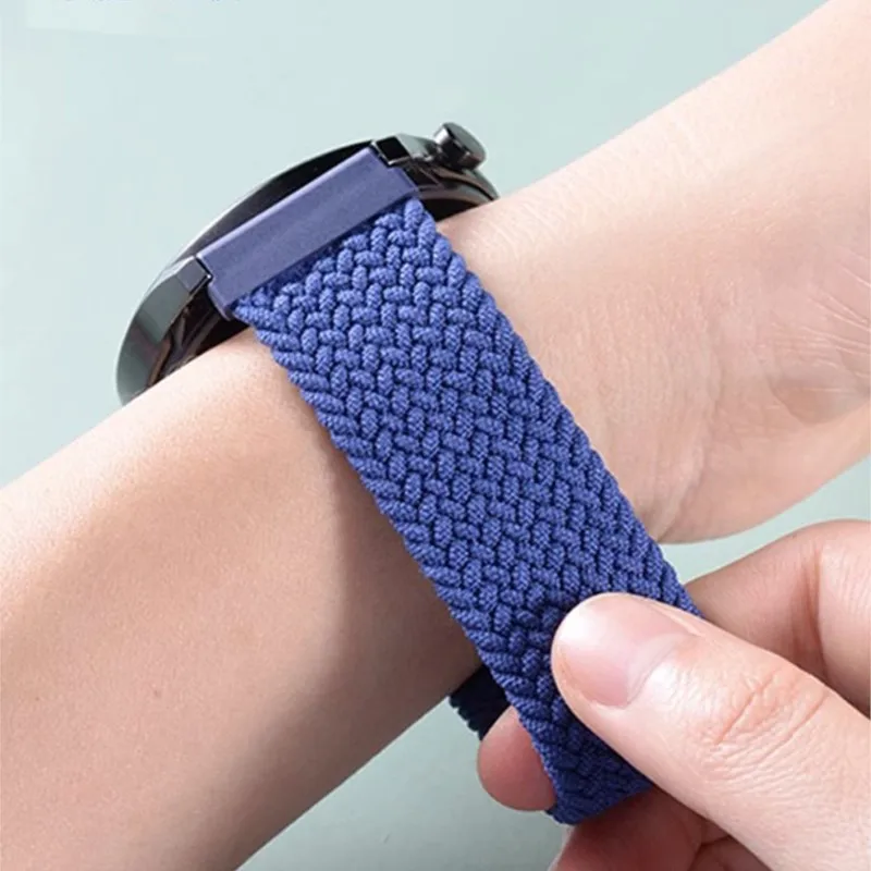 Фото Плетеный ремешок-петля 20 мм/22 мм для Amazfit GTR 4/3/3 Pro/47 мм/GTR 2/2e/GTS 4/3/2/2e/GTS2 Mini/браслет для часов Amazfit Bip 6/5 №4