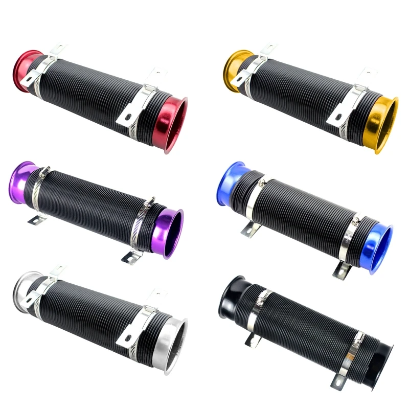 

Выдвижная 76 мм Регулируемая Автомобильная трубка воздуховода, воздуховод холодного воздуха, впускная труба Turbo