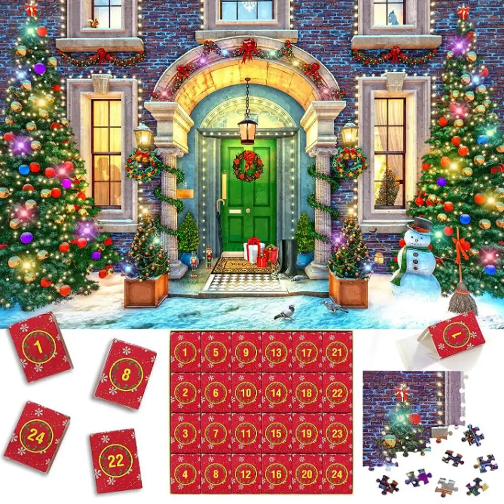 

Christmas Countdown Calendars Puzzle 1008pcs 24 Days Countdown To Christmas Puzzle Christmas Toy For Boys Girls Puzzle For R5U2