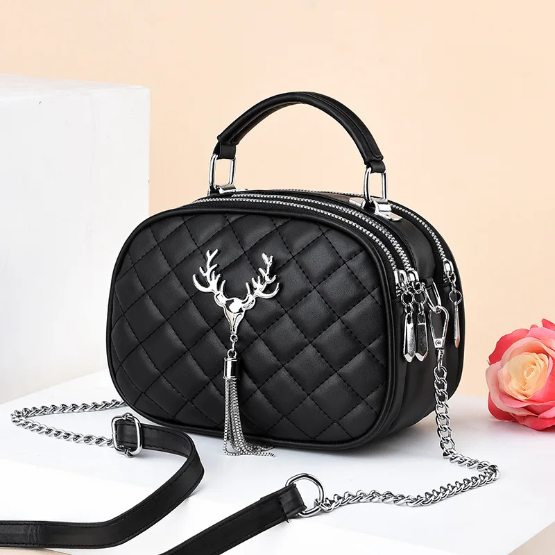 Женская сумка на одно плечо новинка 2024 через с несколькими карманами