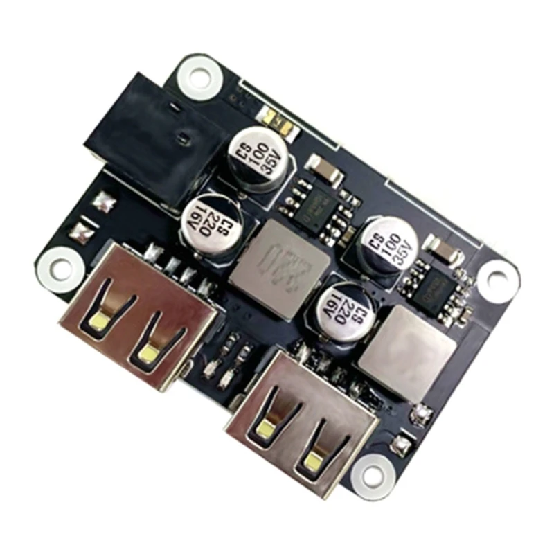 

Double USB Fast Charging Buck- Module DC-DC 6-32V 24W Support QC2.0 QC3.0 Car Phone Charge Step-down Module H8WD