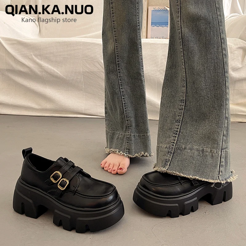 Женская обувь осенние оксфорды Modis без шнуровки женская в британском стиле