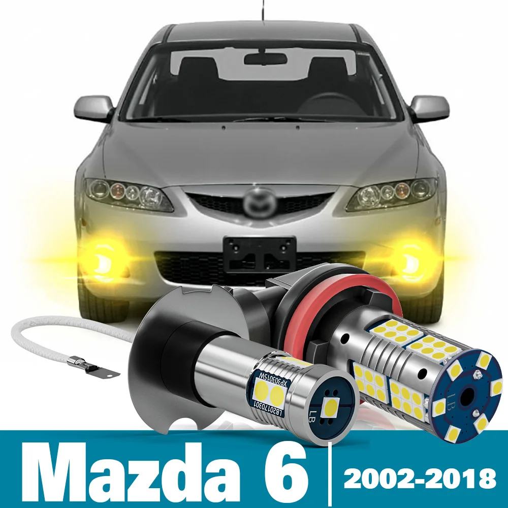 

2 шт., светодиодные противотуманные светильник для Mazda 6 GG GH GJ