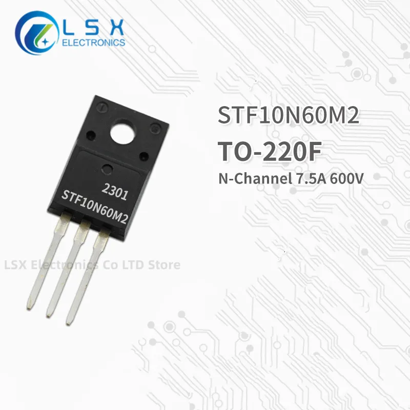 

10pcs Brand New And Original Stf10n60m2 To-220f Mos 7.5a 600v in Stock