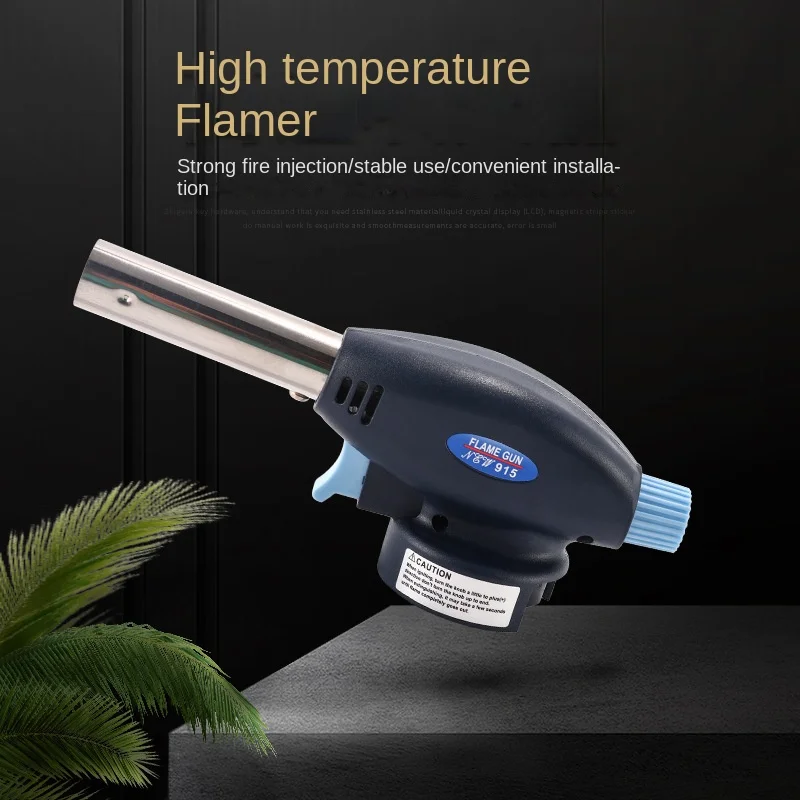 

Outdoor BBQ Portable Butane Gas Welding Gun Camping Gascar Type Liquefaction Small Spray Gun Welding Hot Air Gun Flame Thrower