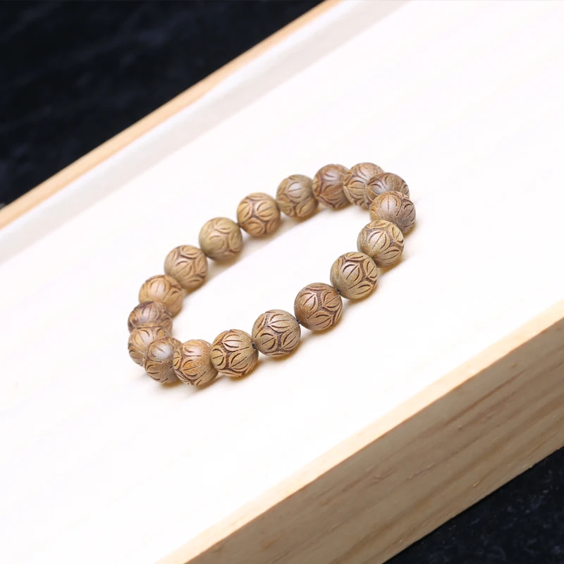 Натуральное сандаловое дерево ювелирные изделия 12 мм фоторезьба